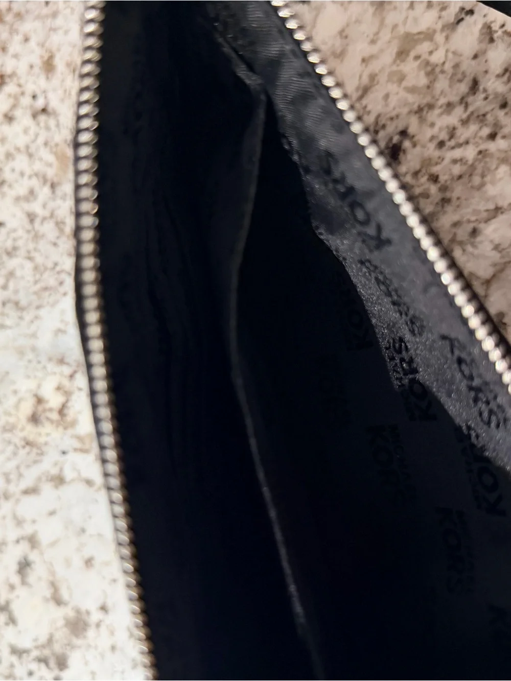 Michael Kors Black Wristlet with Logo